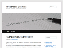 Tablet Screenshot of broadheadsbusiness.com
